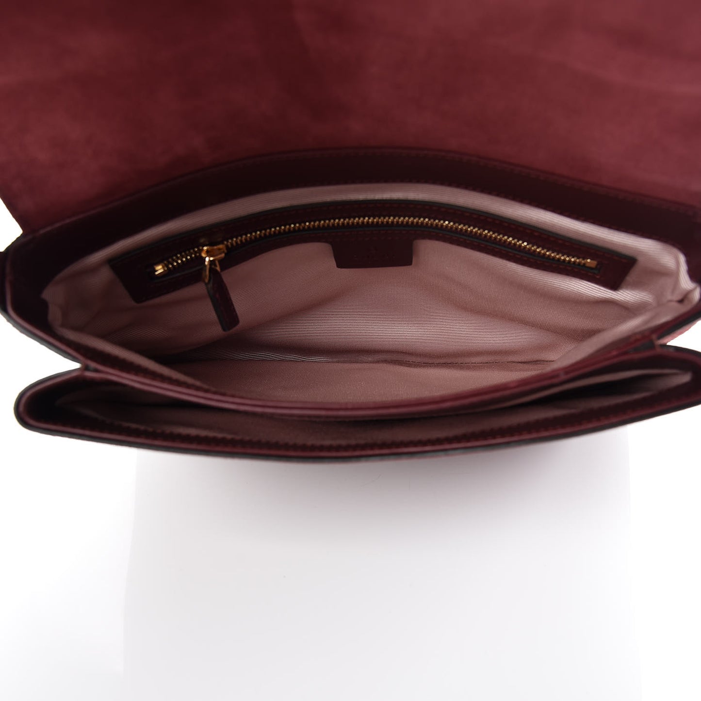 Suede Medium Arli Flap Shoulder Bag Vintage Bordeaux