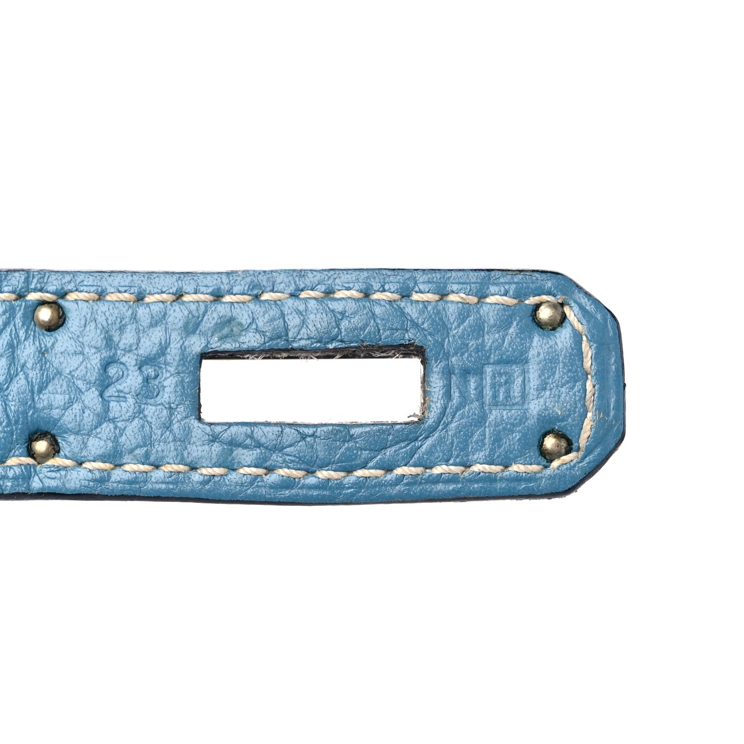 Hermes Taurillon Clemence Jypsiere 28 Blue Jean 7 of 13