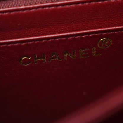 Chanel Lambskin Quilted CC Flap Shoulder Bag Dark Brown 7 of 18