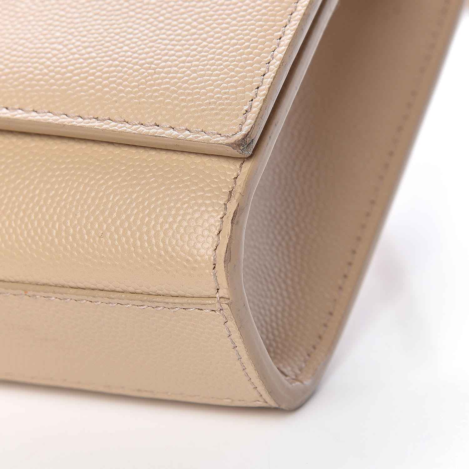 Saint Laurent Grain De Poudre Small Monogram Kate Satchel Nude Powder 9 of 14
