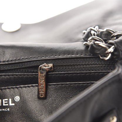 Chanel Calfskin Diagonal Ligne Medium Flap Black 9 of 12