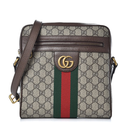 Gucci GG Supreme Monogram Web Small Ophidia Messenger Bag Brown 1 of 8