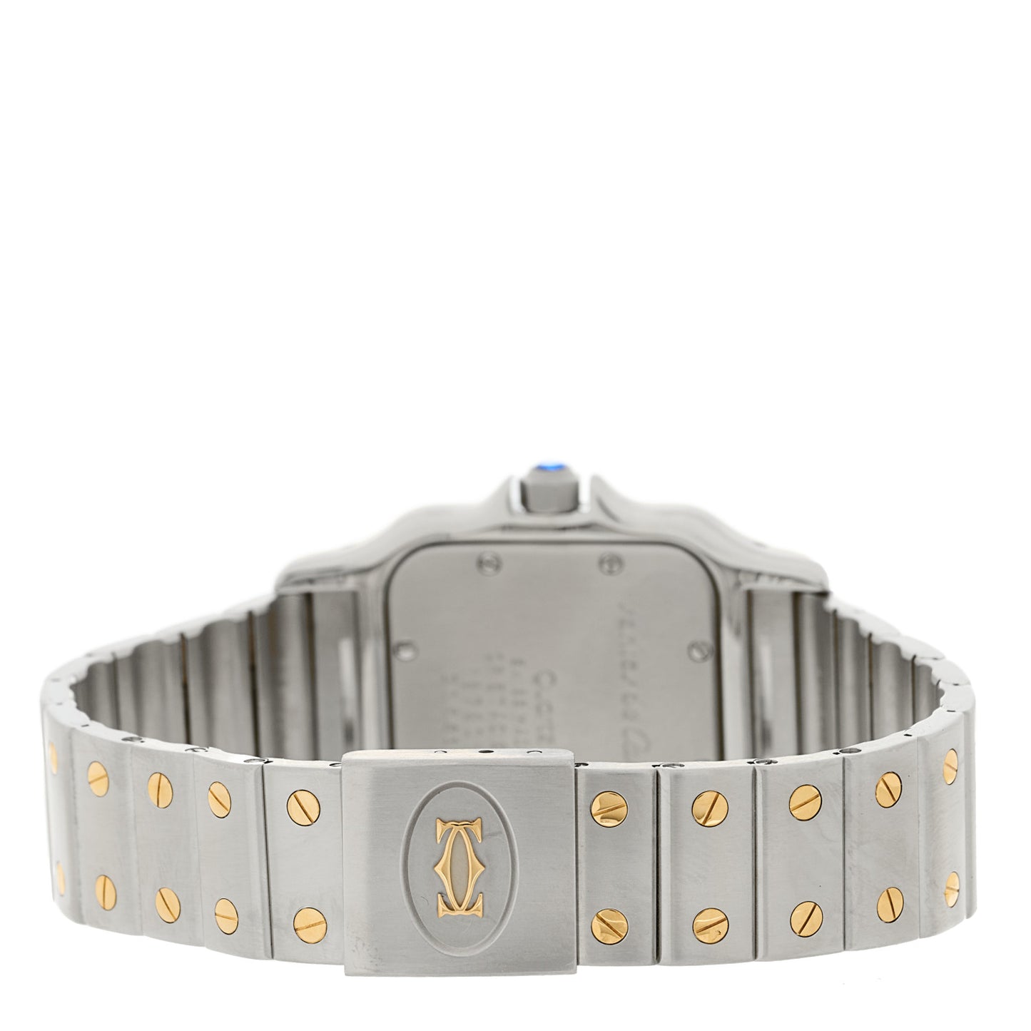Stainless Steel 18K Yellow Gold 29mm Santos De Cartier Galbee Quartz Watch