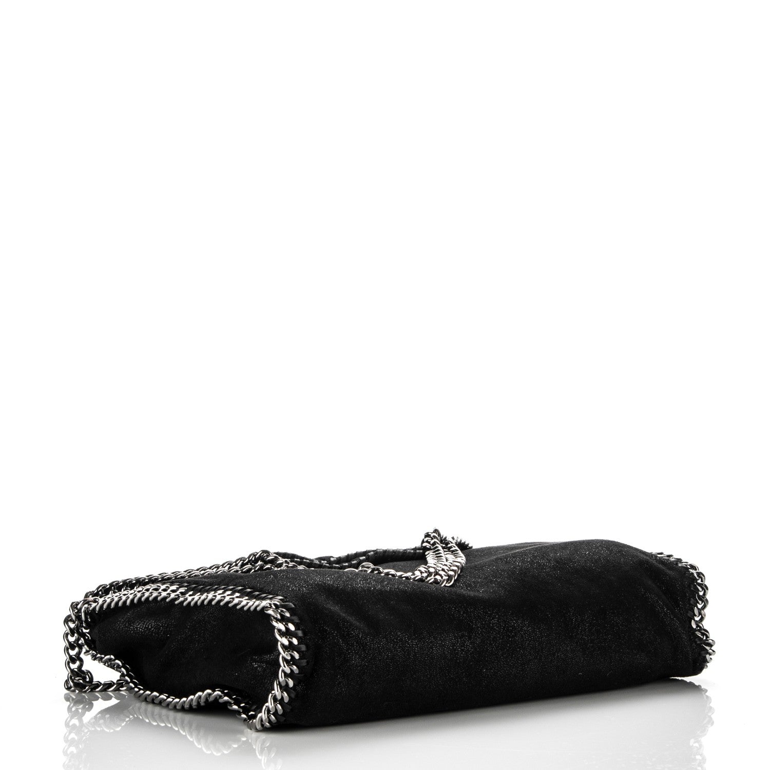 Stella McCartney Shaggy Deer Falabella Fold Over Tote Black 4 of 7