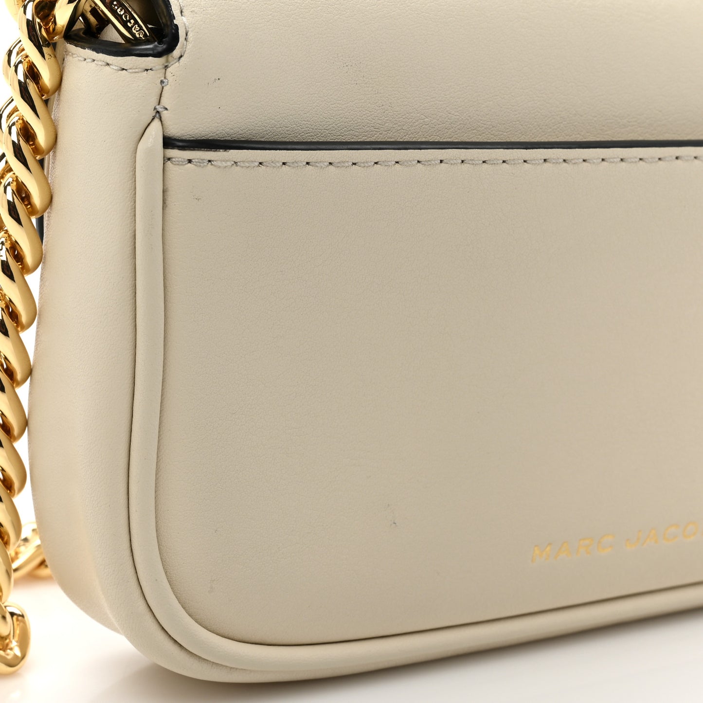 Calfskin Mini The J Marc Shoulder Bag Ivory