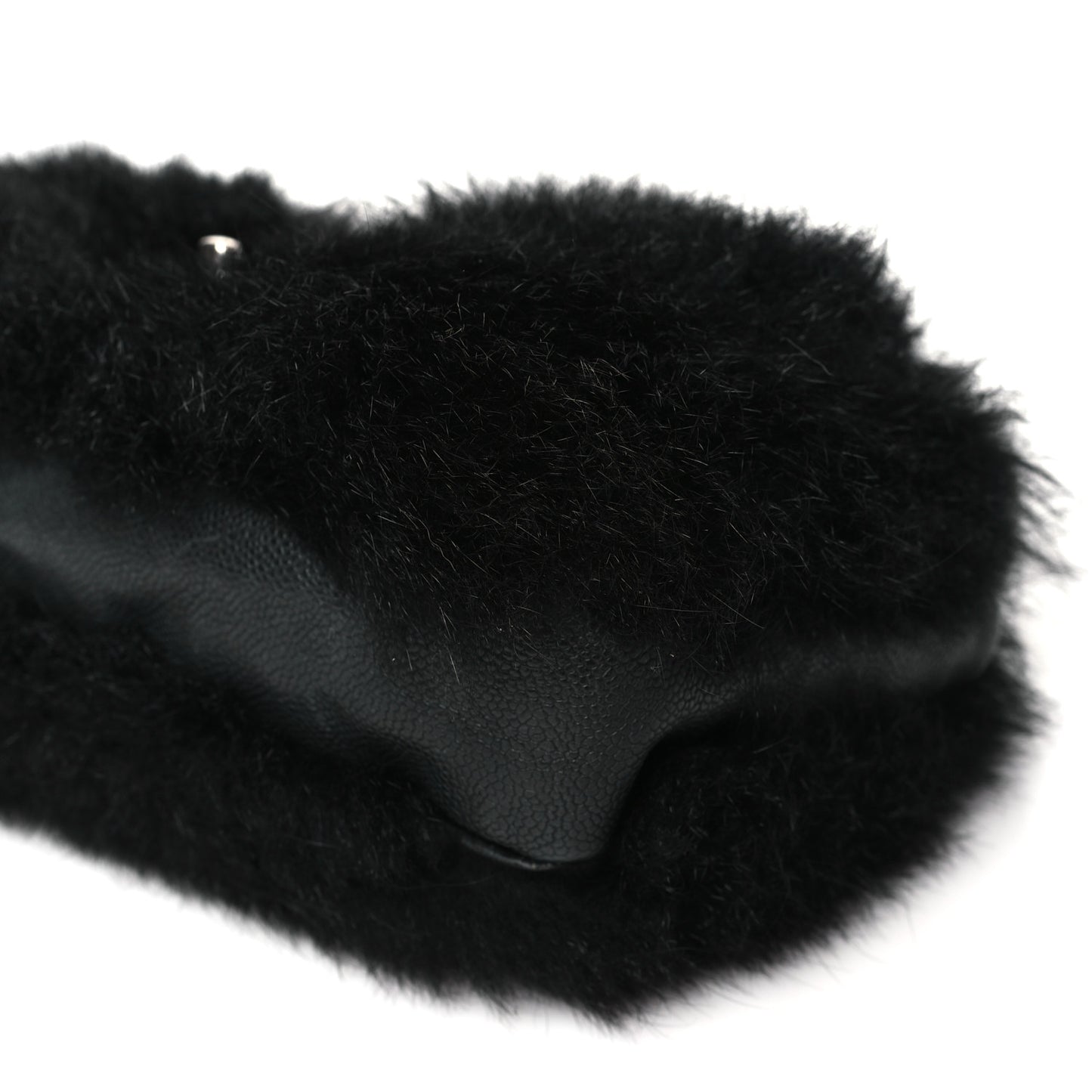 Fur Caviar Flap Black