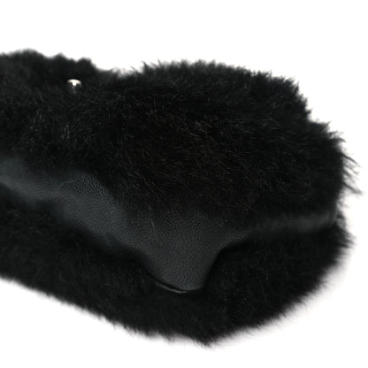 Chanel Fur Caviar Flap Black 10 of 10