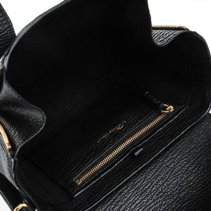 3.1 Phillip Lim 3.1 Textured Calfskin Mini Pashli Satchel Black 5 of 7