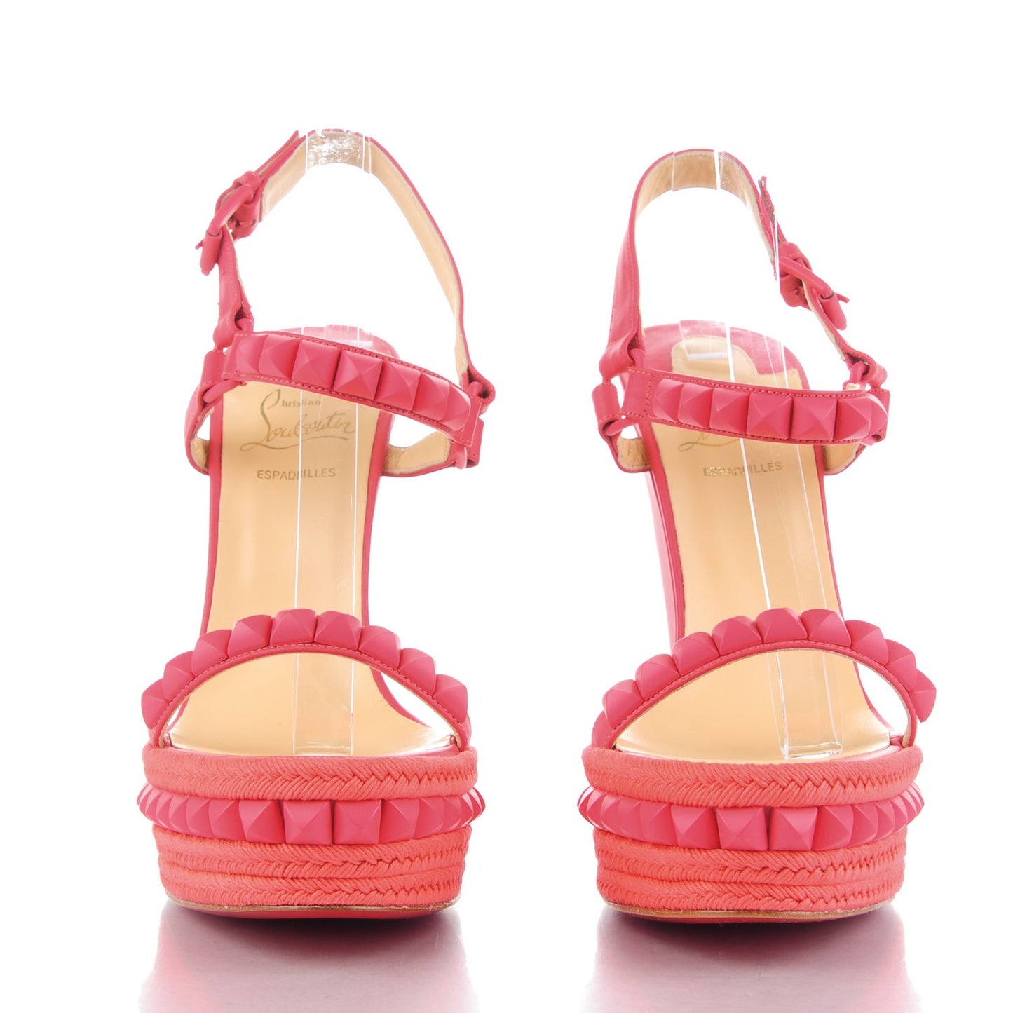 Calfskin Rope Cataclou 140 Wedge Sandals 40 Framboisine