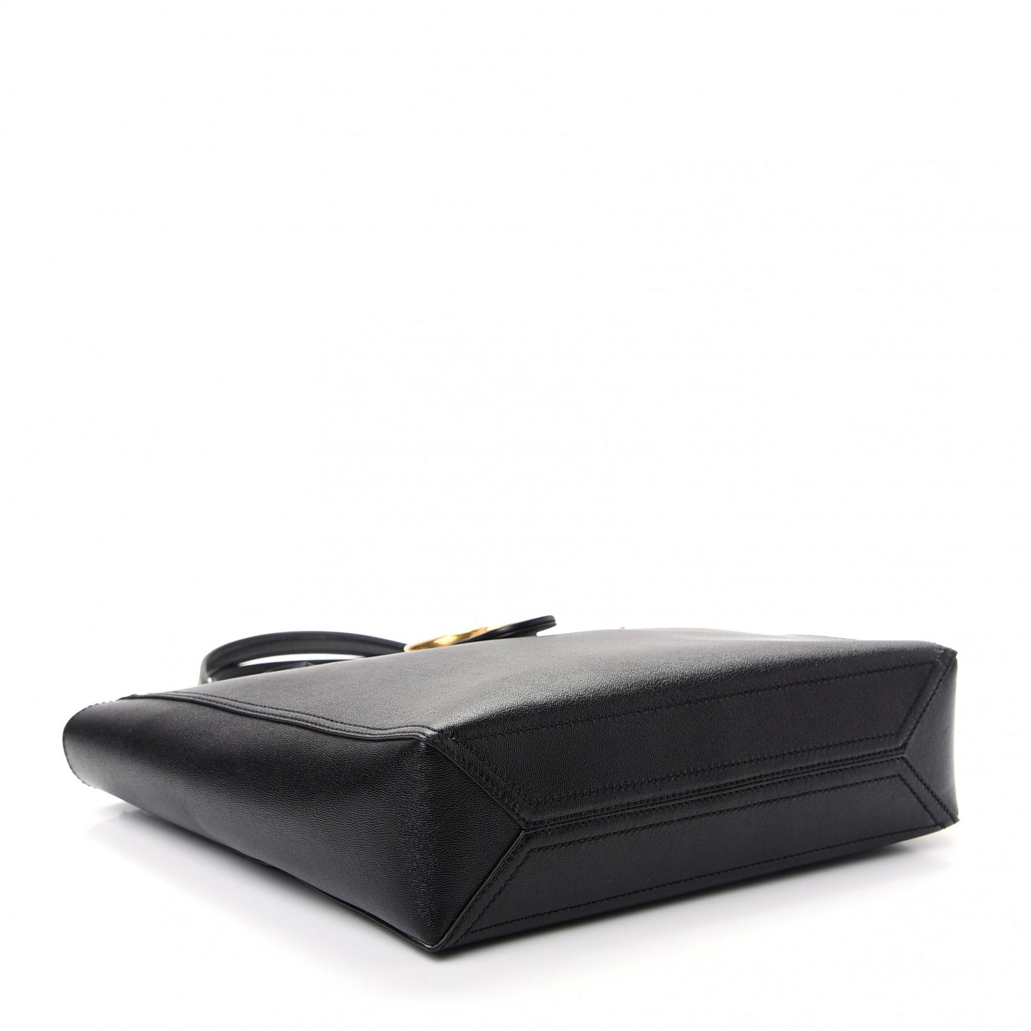 New Sakai Calfskin Lux Small Dahlia Tote Black