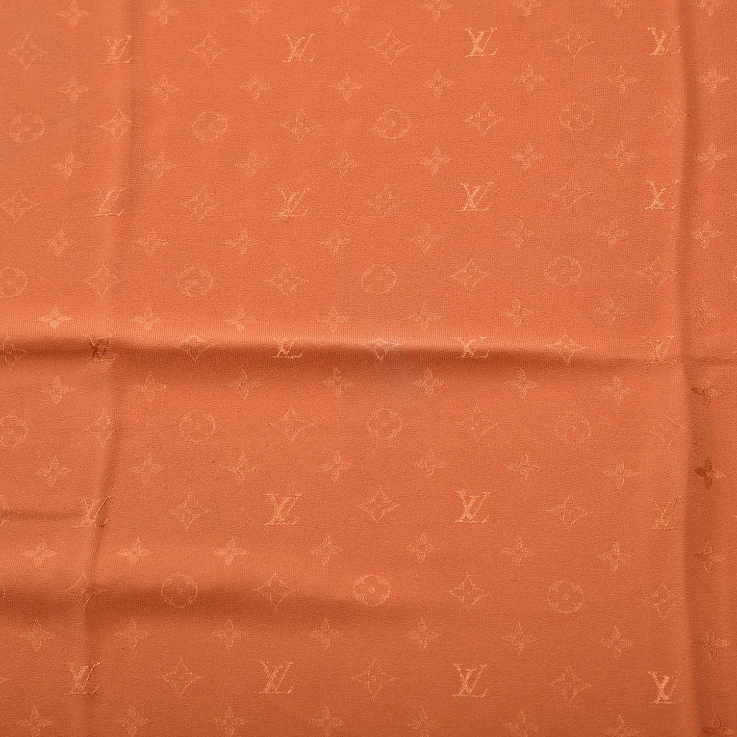 Silk Monogram Monaco Scarf Orange
