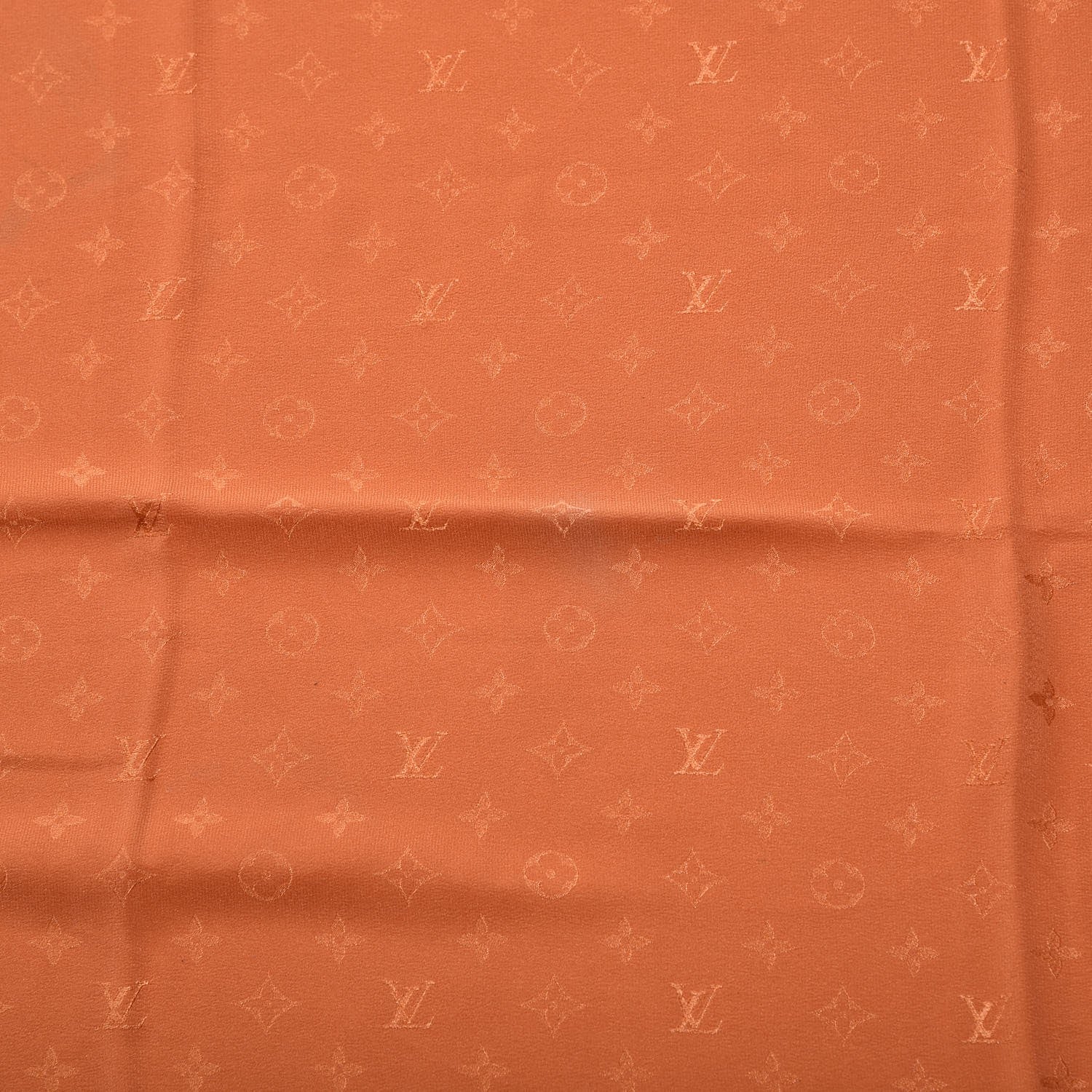 Louis Vuitton Silk Monogram Monaco Scarf Orange 4 of 7