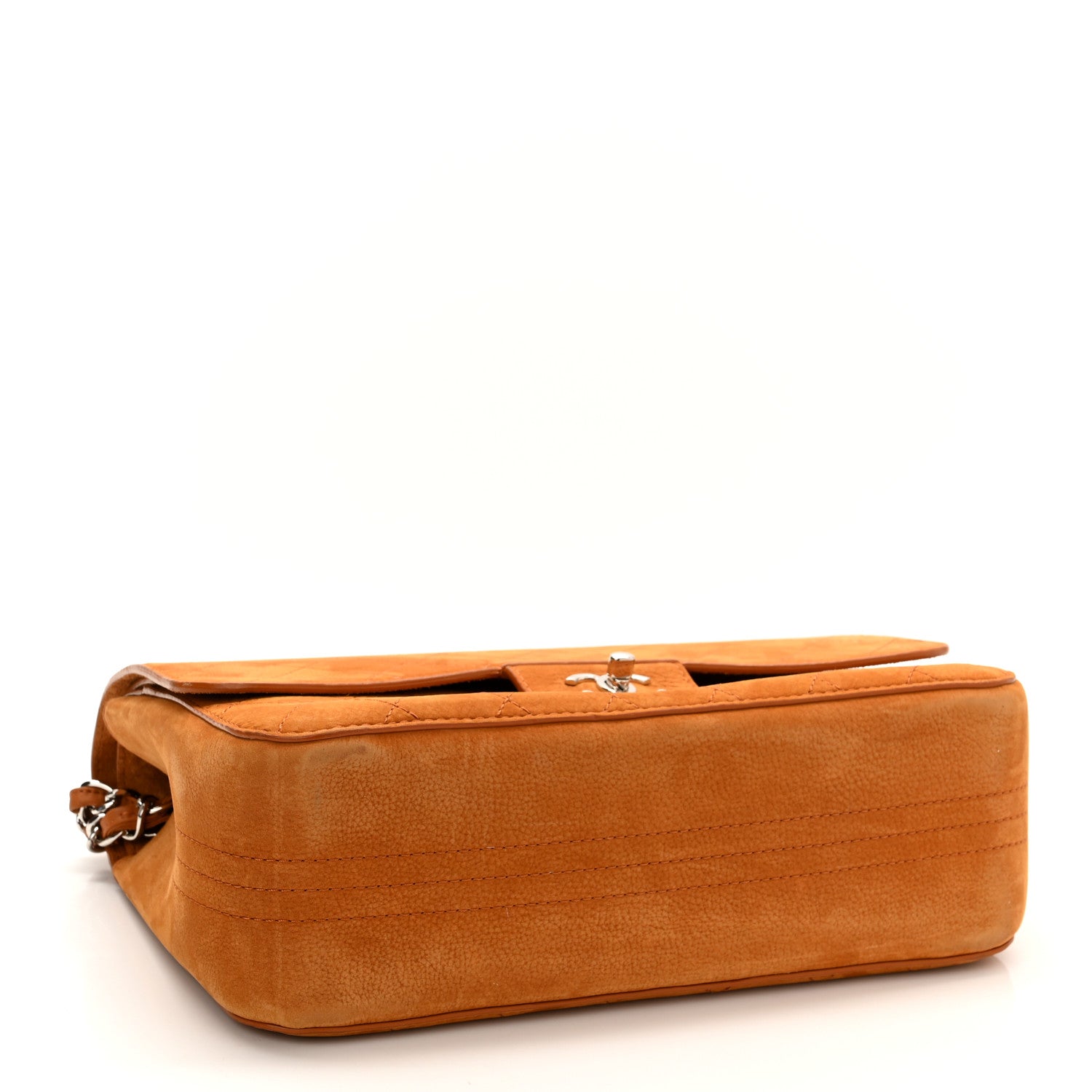 Chanel Nubuck Bull Jumbo Double Flap Camel 4 of 11