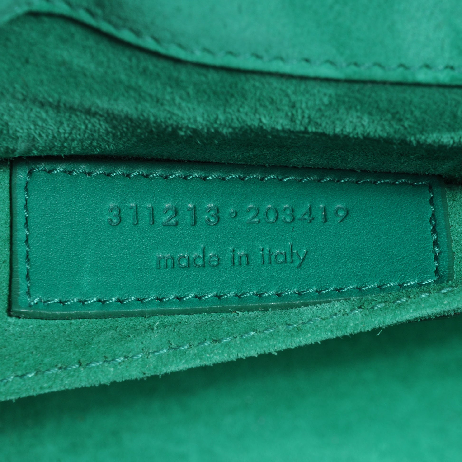 Saint Laurent Leather Classic Y Clutch Green 8 of 8