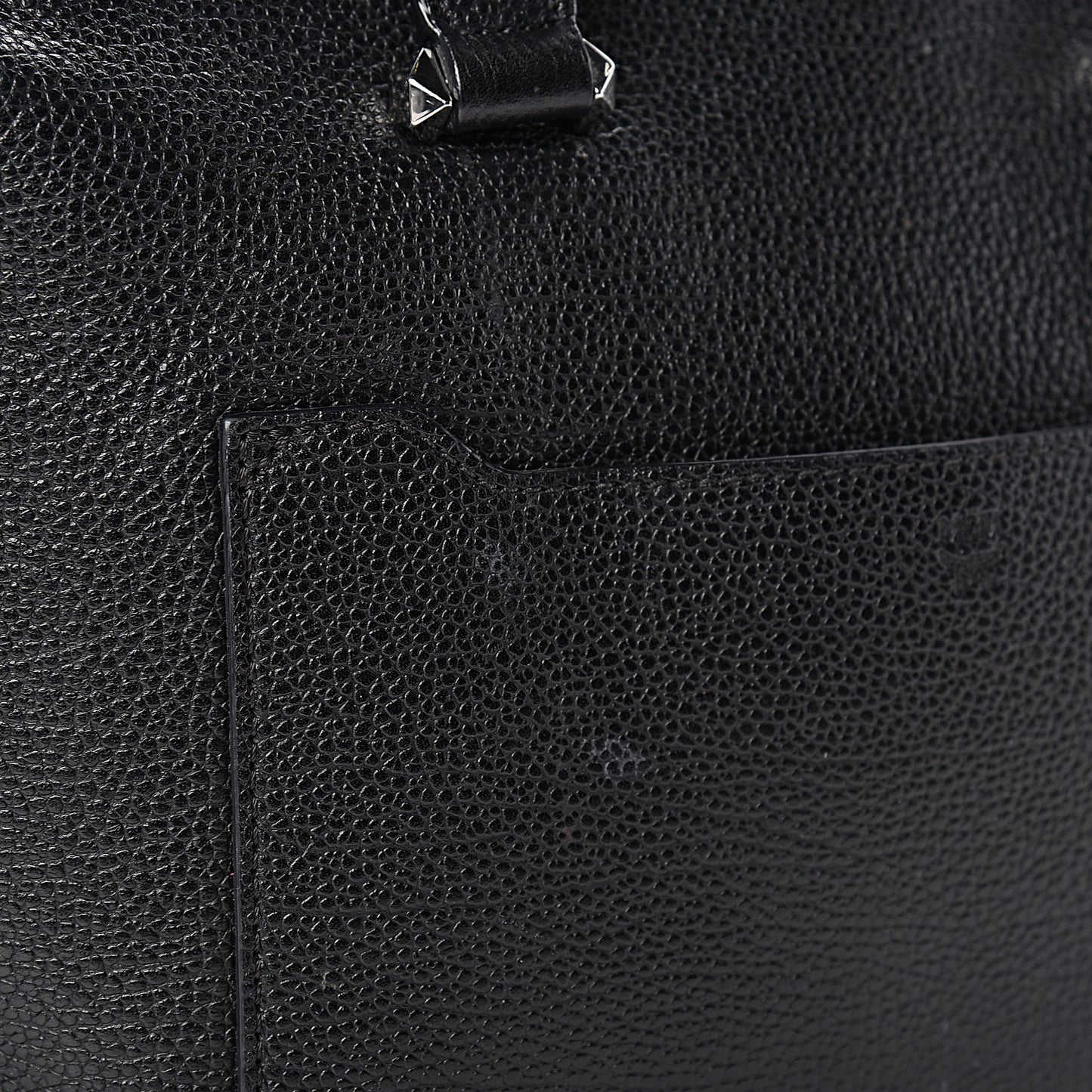 Grained Calfskin Medium Ella Boston Black