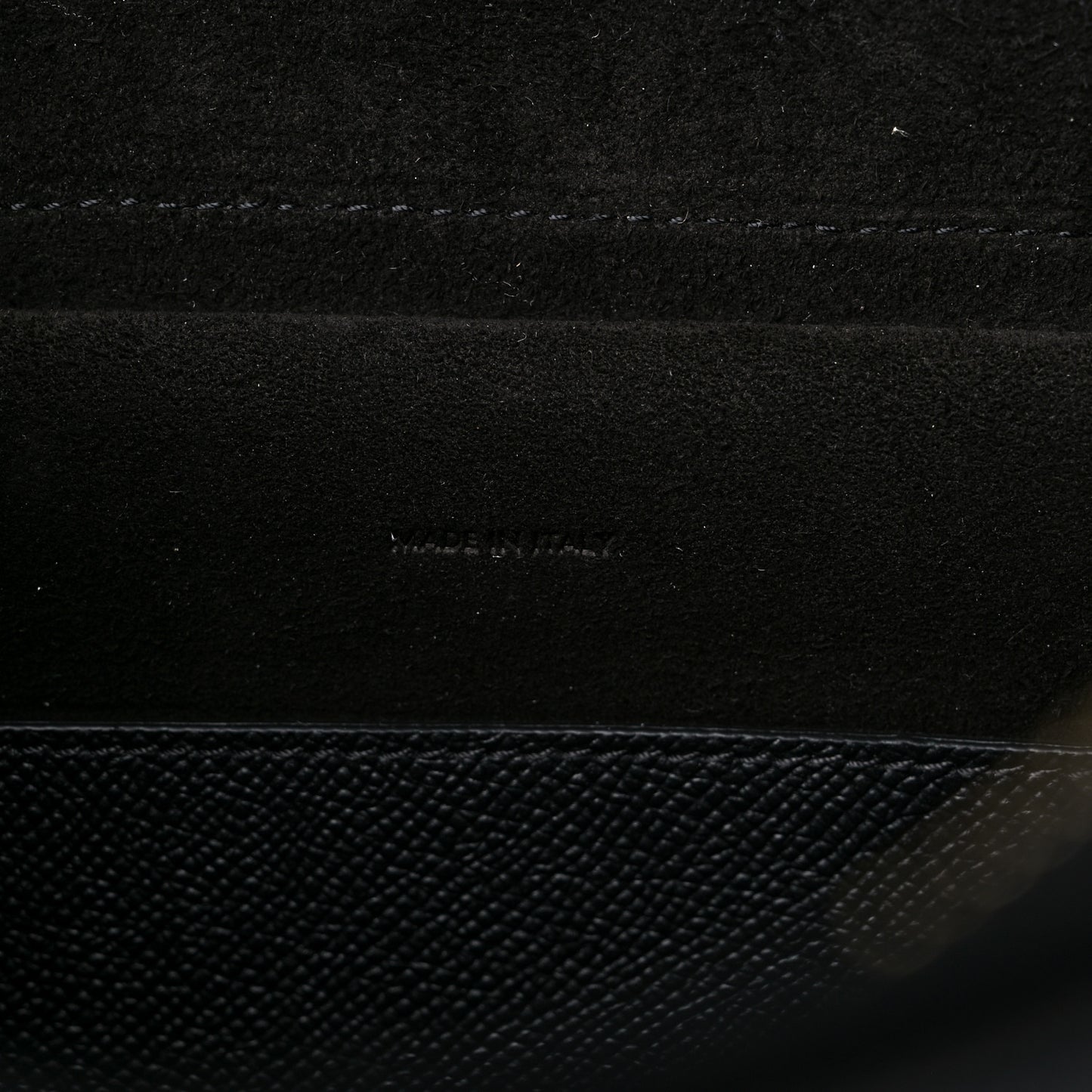 Grained Calfskin Micro Belt Bag Black