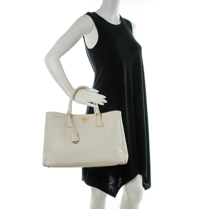 Prada Saffiano Lux Large Tote Talco 2 of 8