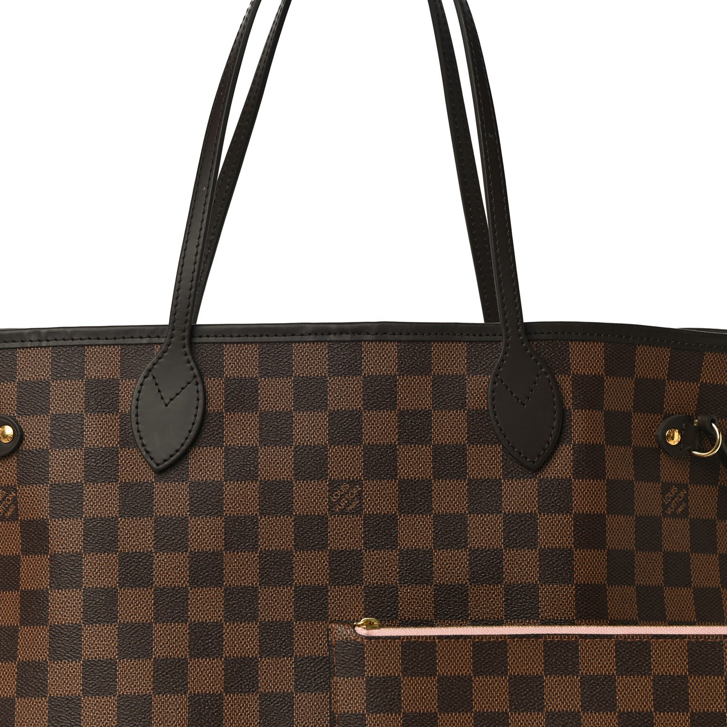 Damier Ebene Neo Neverfull MM Rose Ballerine
