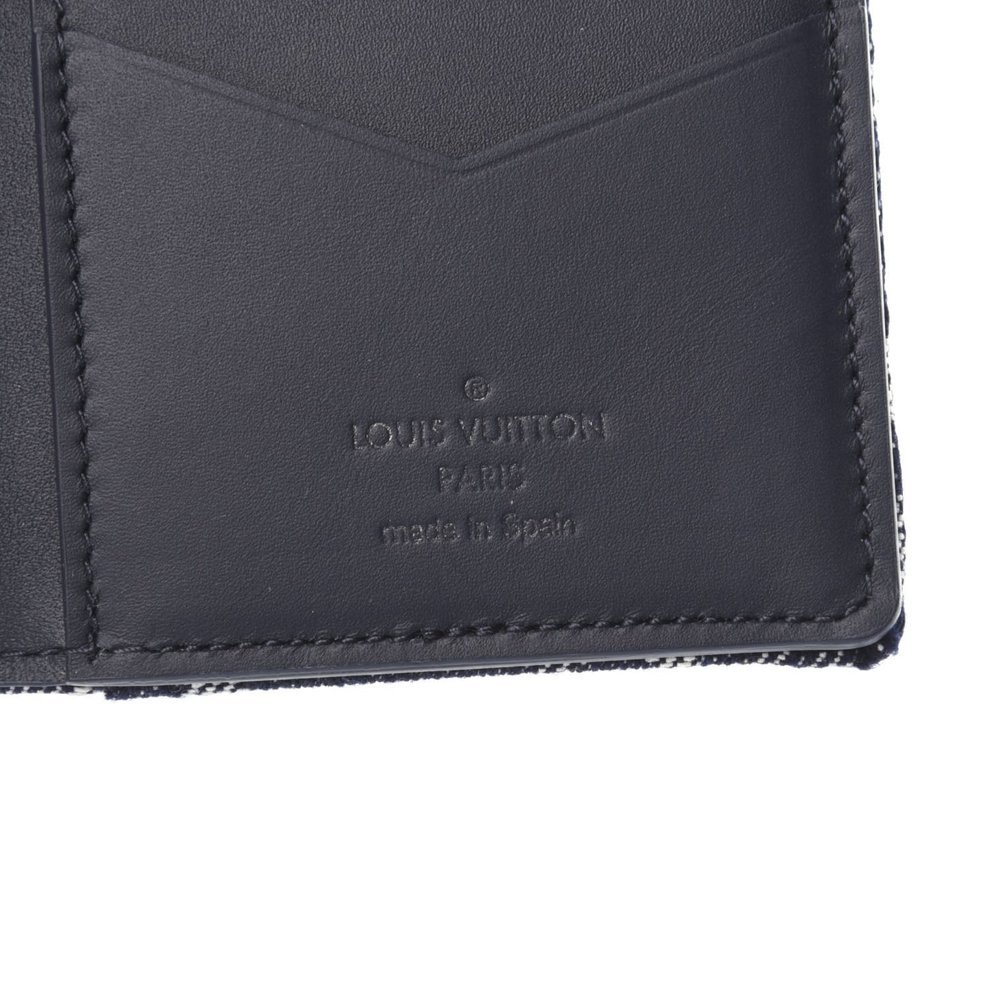 Monogram Tapestry Pocket Organizer Bleu