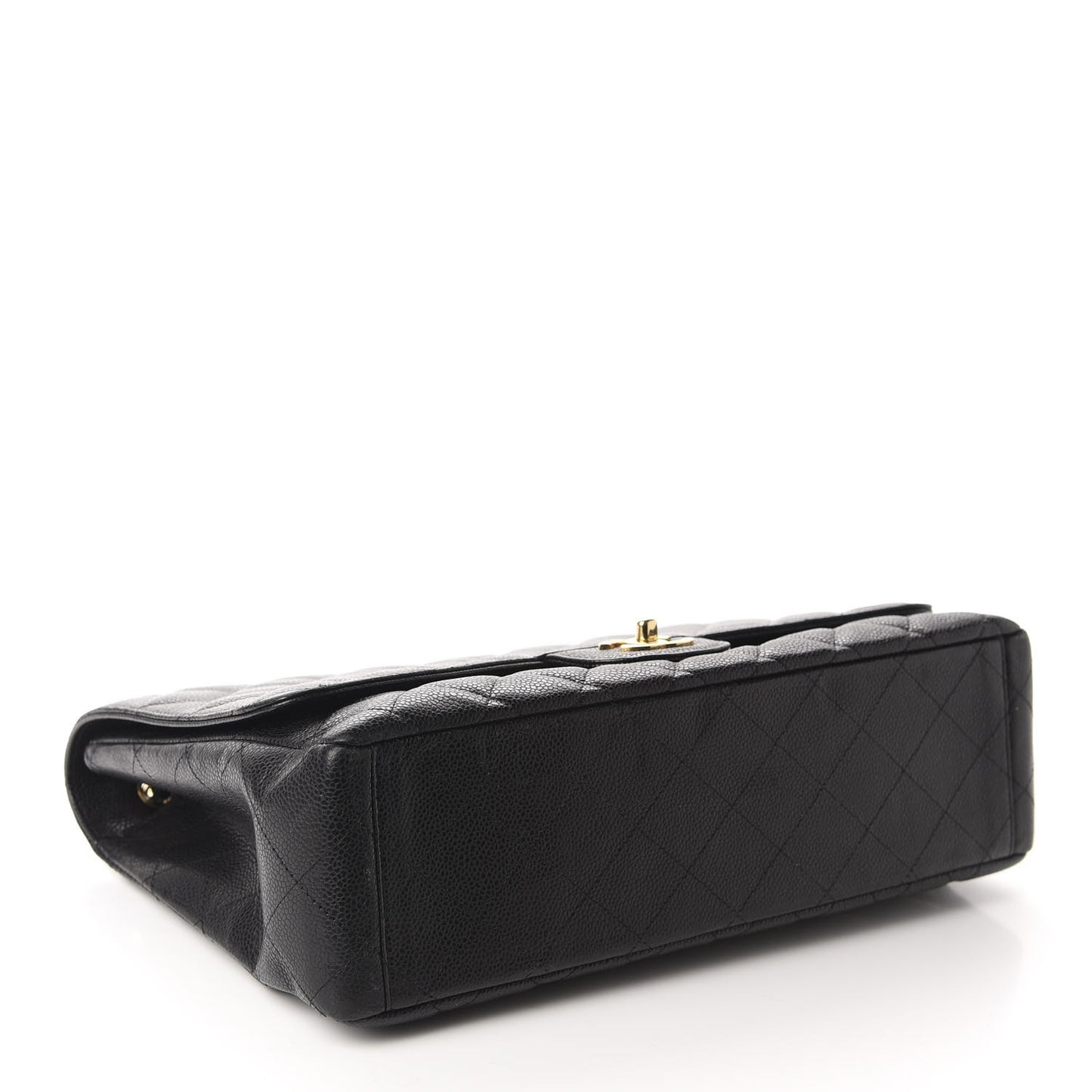 Caviar Quilted Maxi Single Flap Black