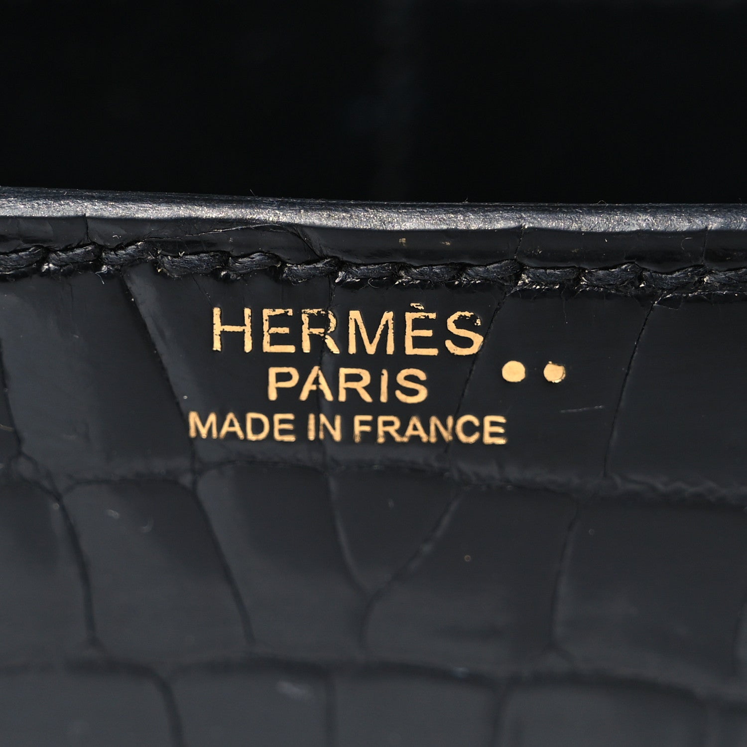 Hermes Shiny Niloticus Crocodile Egee Clutch Black 6 of 7