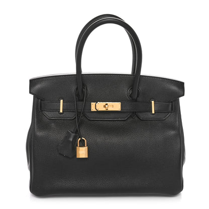 Hermes Taurillon Novillo Birkin 30 Black 1 of 11