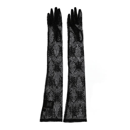 Gucci Lace Gloves 7 Black 2 of 4