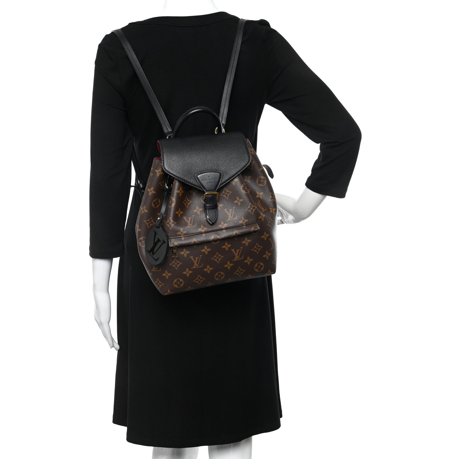 Louis Vuitton Monogram Montsouris PM Black 2 of 10