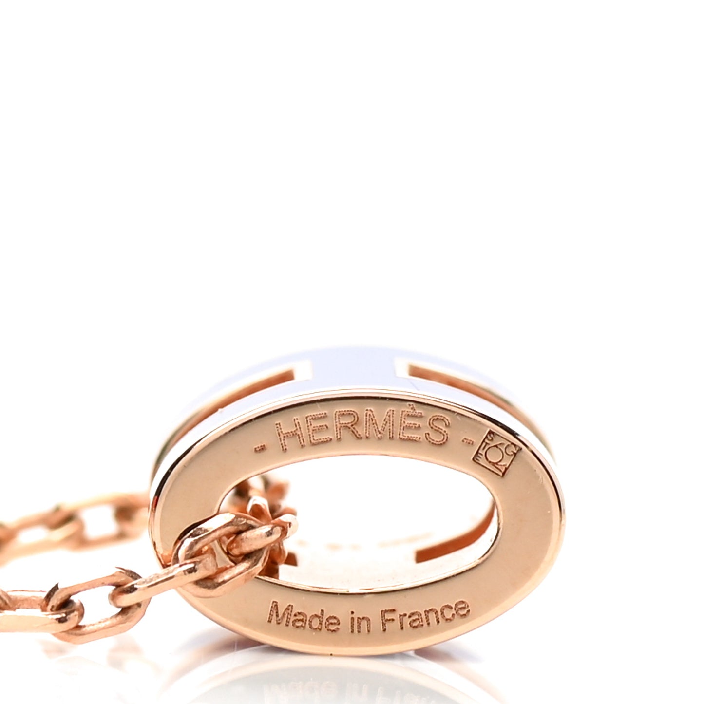 Rose Gold Mini Pop H Pendant Necklace Lilas