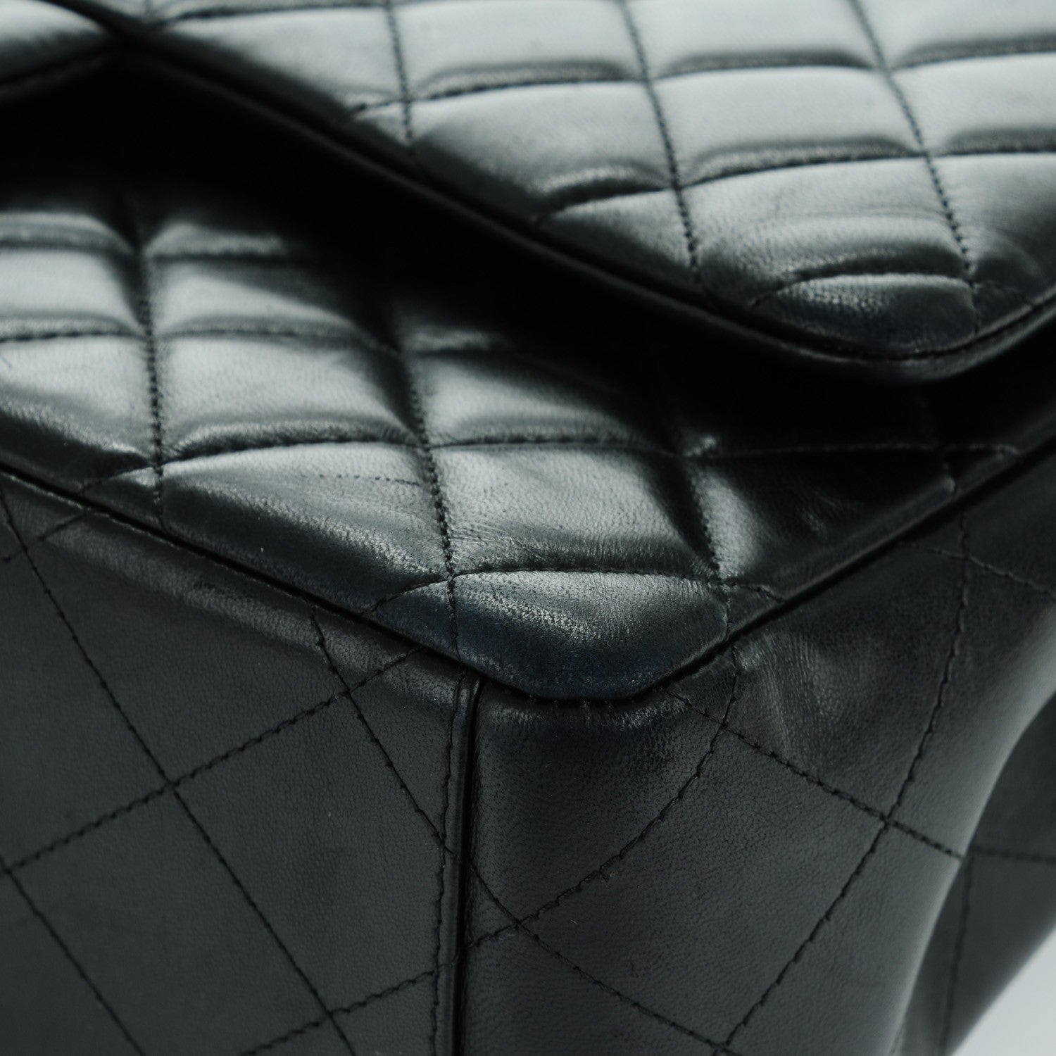 Chanel Lambskin Quilted Maxi Double Flap Black 10 of 10