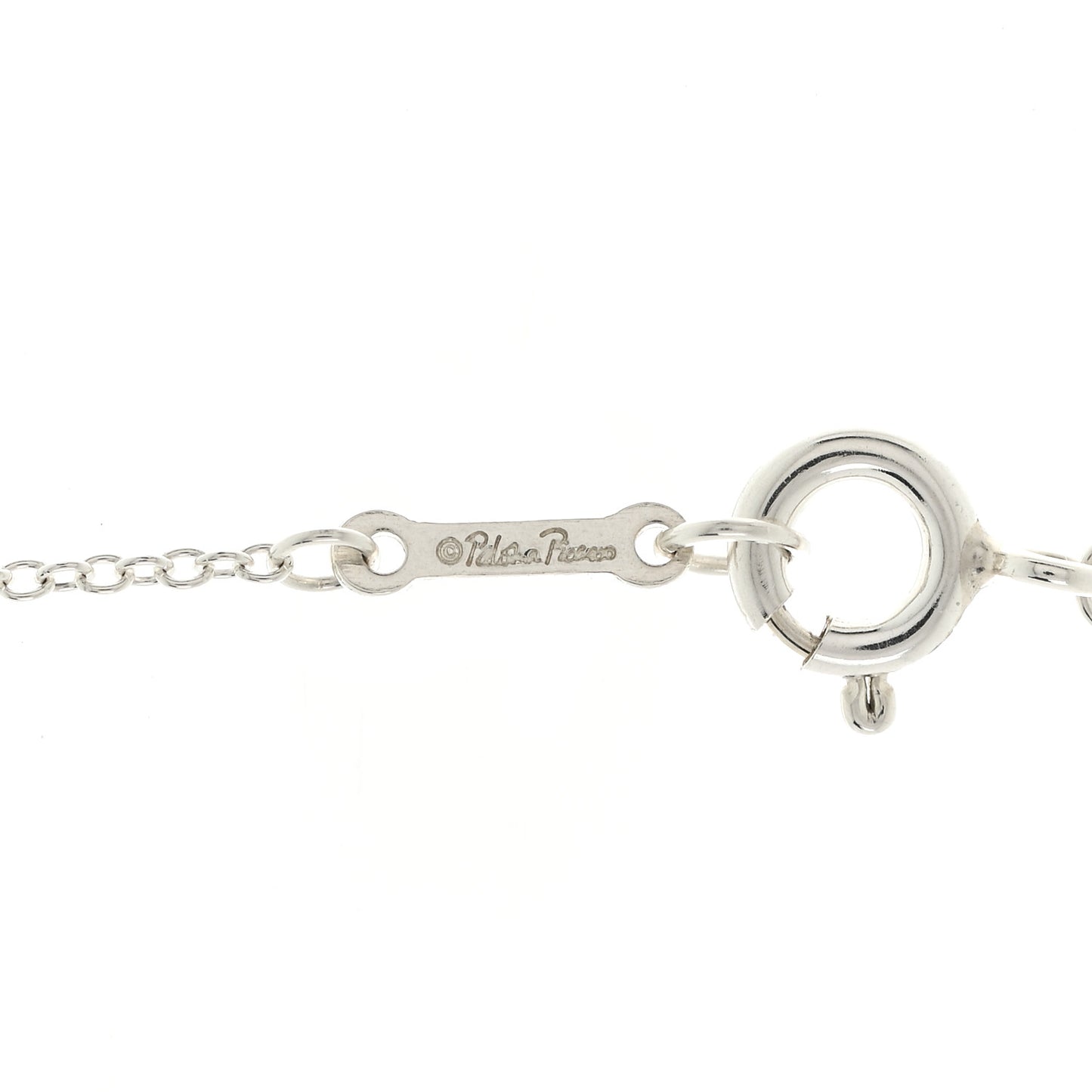 Sterling Silver Pearl Paloma Picasso Olive Leaf Drop Pendant Necklace