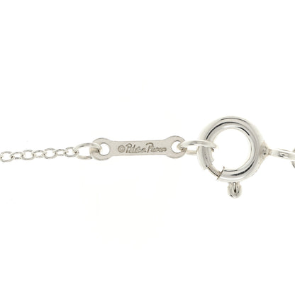 Tiffany Sterling Silver Pearl Paloma Picasso Olive Leaf Drop Pendant Necklace 4 of 6