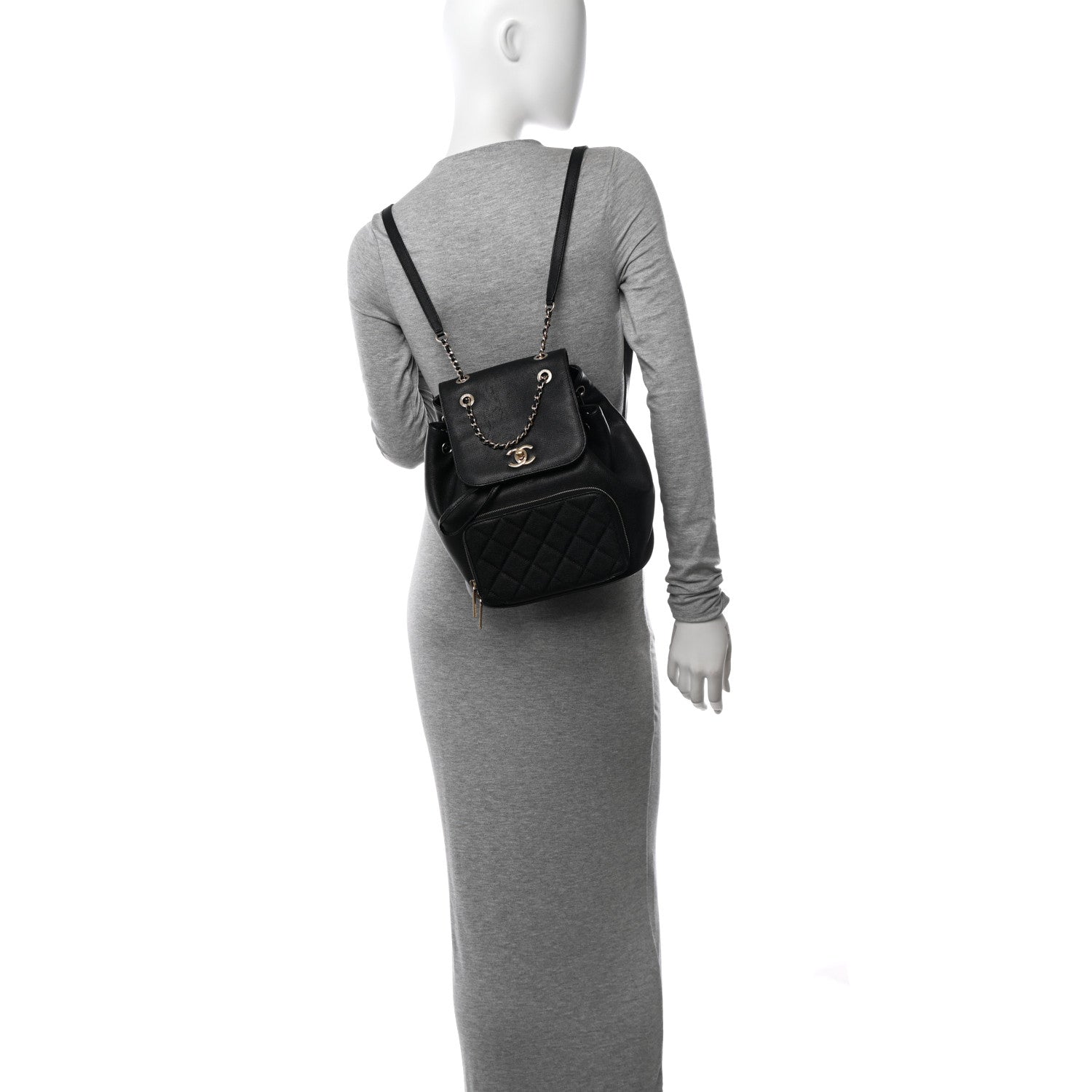 Chanel Caviar Quilted Business Affinity Backpack Black 2 of 14