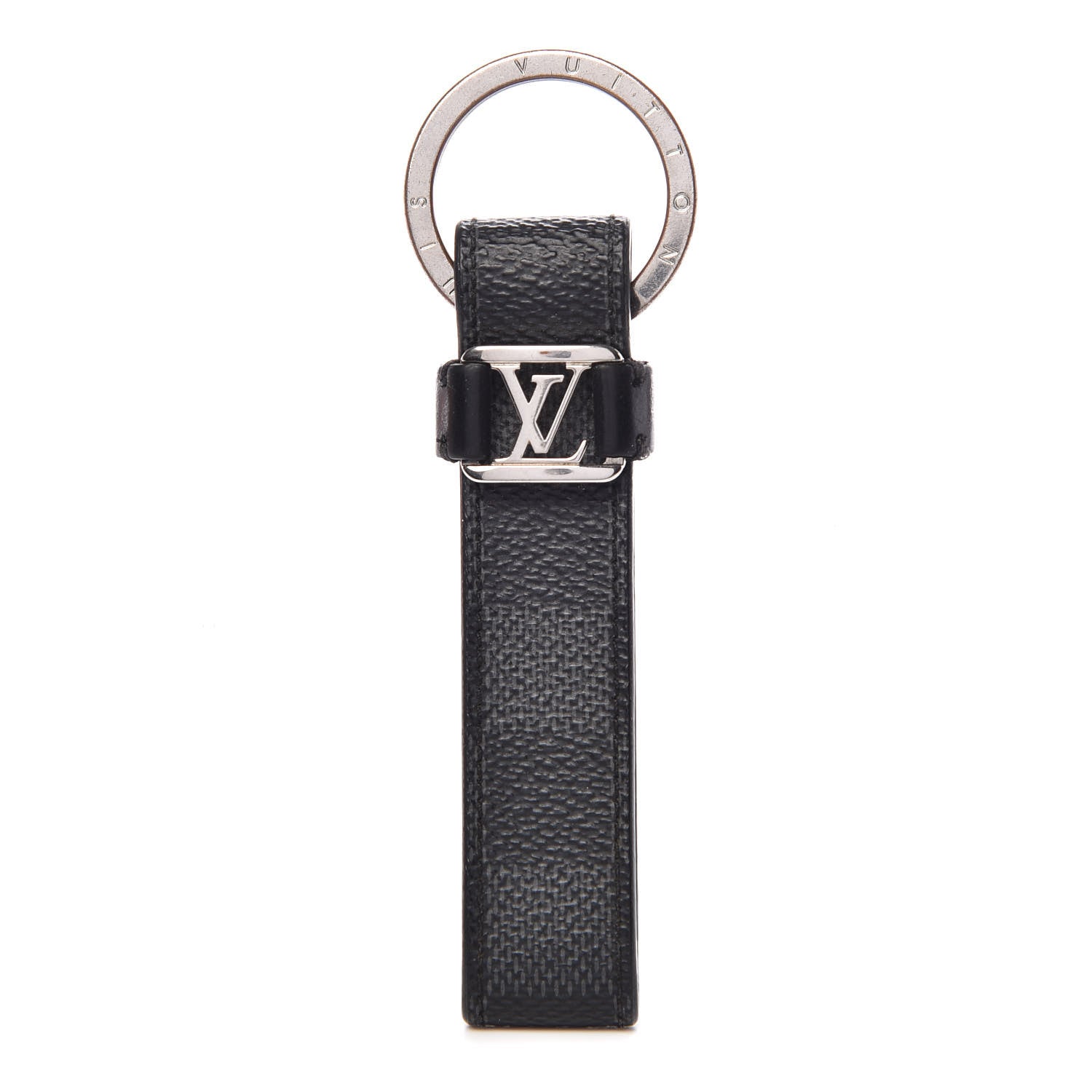 Louis Vuitton Damier Graphite LV Dragonne Key Holder 1 of 3