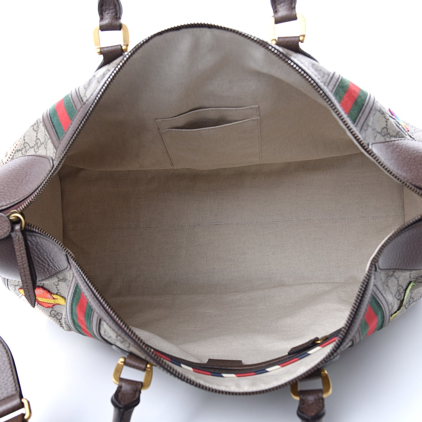 Soft GG Supreme Monogram Courrier Large Duffle Bag Beige New Acero Multicolor