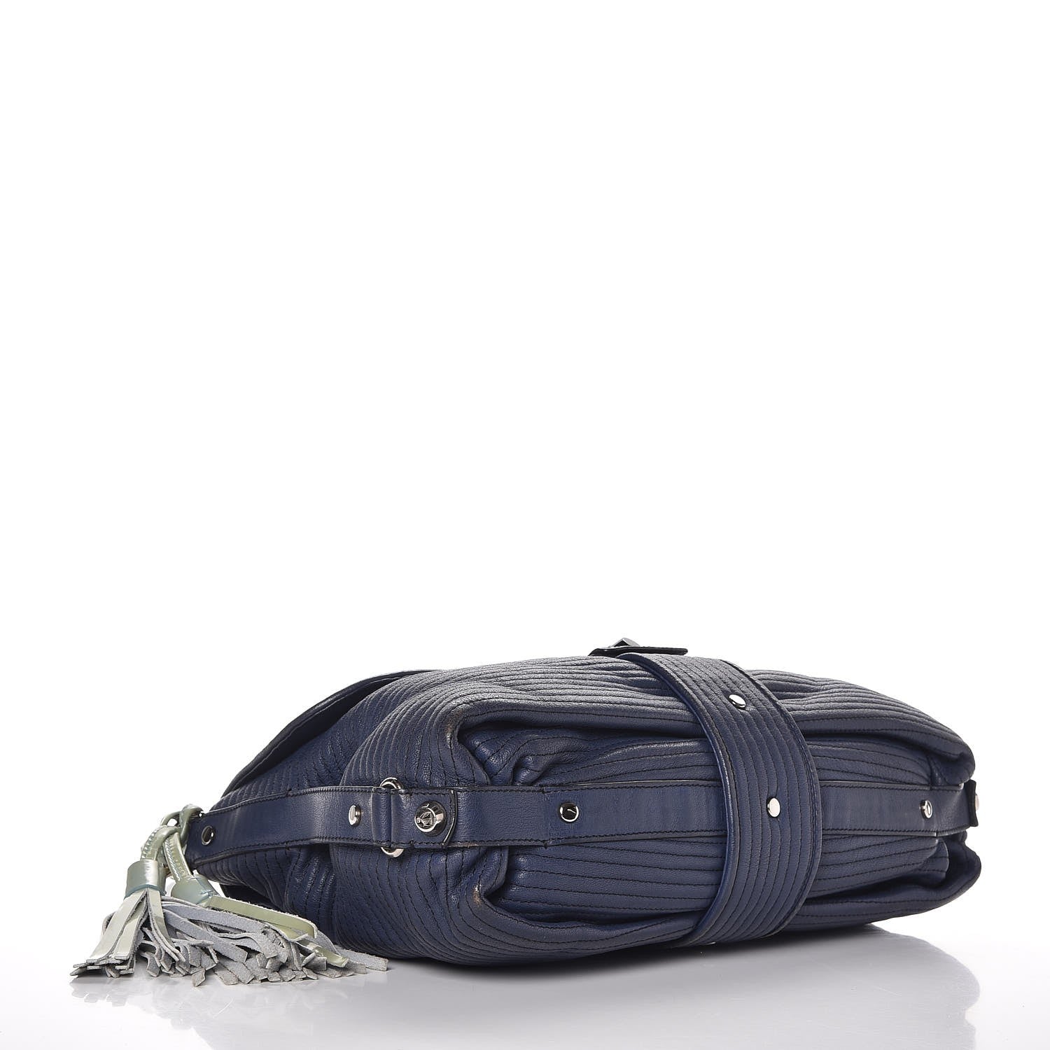 Lanvin Lambskin Quilted Happy Flap Blue 4 of 9
