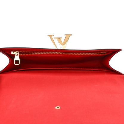 Louis Vuitton Patent Louise Clutch Cherry 5 of 10