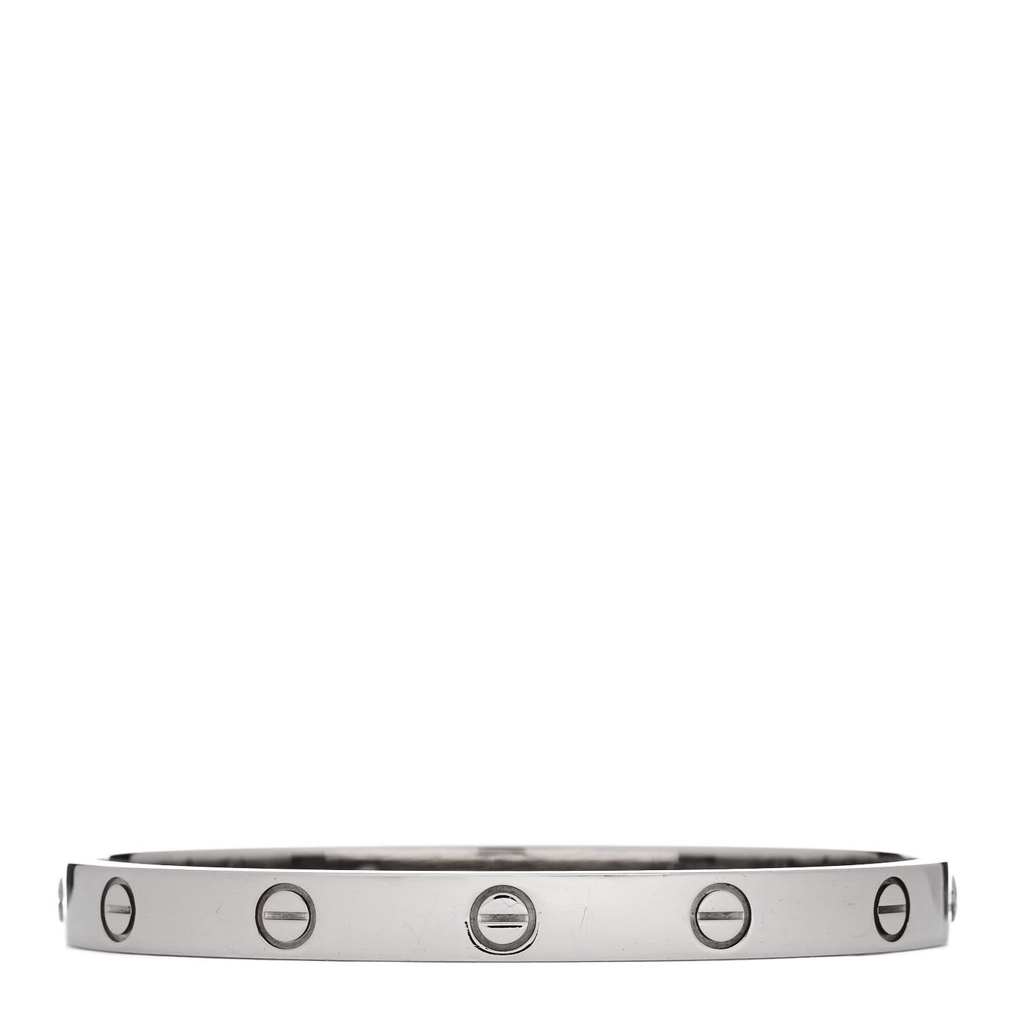 18K White Gold LOVE Bracelet 17