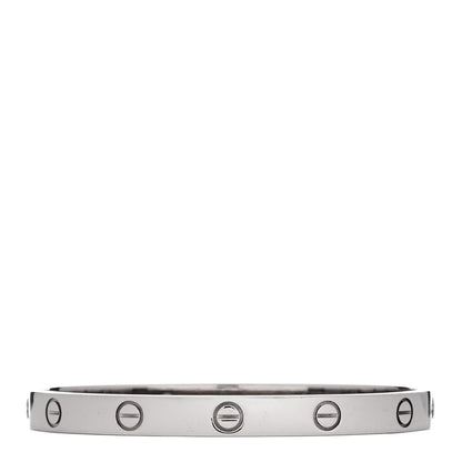 Cartier 18K White Gold LOVE Bracelet 17 1 of 7