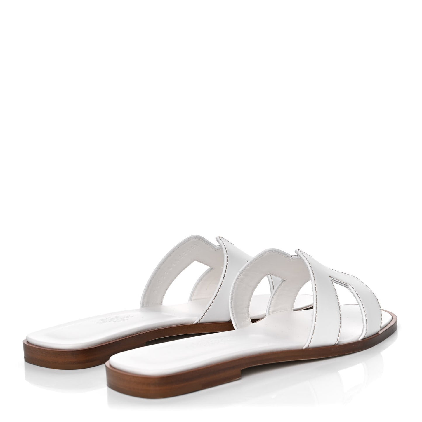 Box Calfskin Oran Sandals 35.5 White