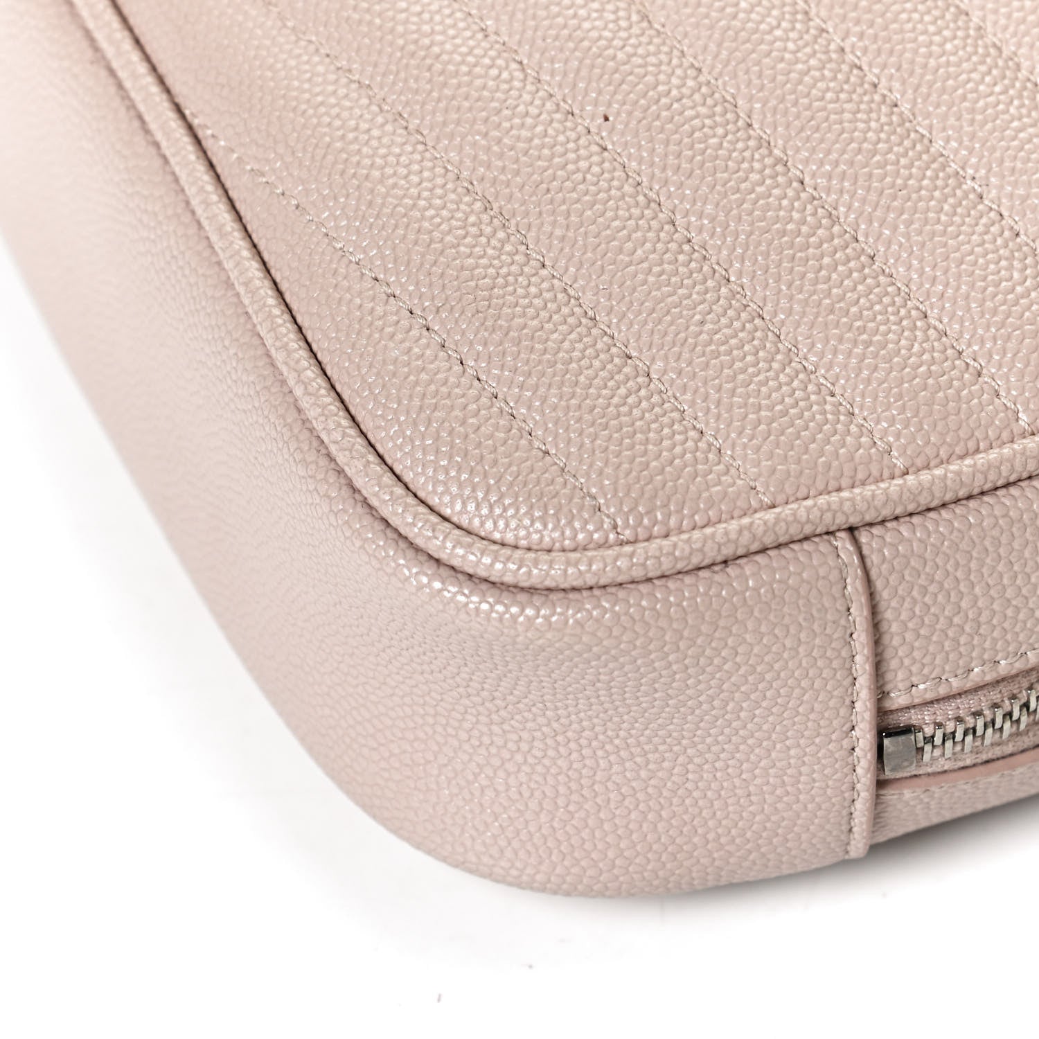 Saint Laurent Grain De Poudre Matelasse Monogram Mini Lou Camera Bag Marble Pink 12 of 12
