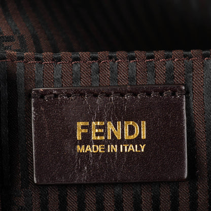 Fendi Vitello Capra Alabama Colorblock Large Chameleon Tote Ciliegia Bordeaux Ruby 6 of 9