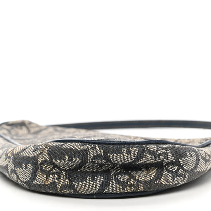 Christian Dior Monogram Mini Saddle Pochette Navy 10 of 12