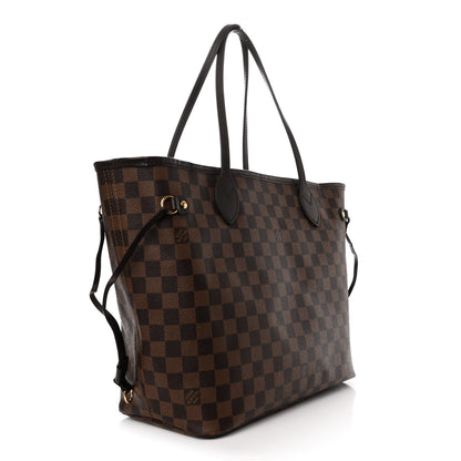 Louis Vuitton Damier Ebene Neo Neverfull MM Rose Ballerine 3 of 12