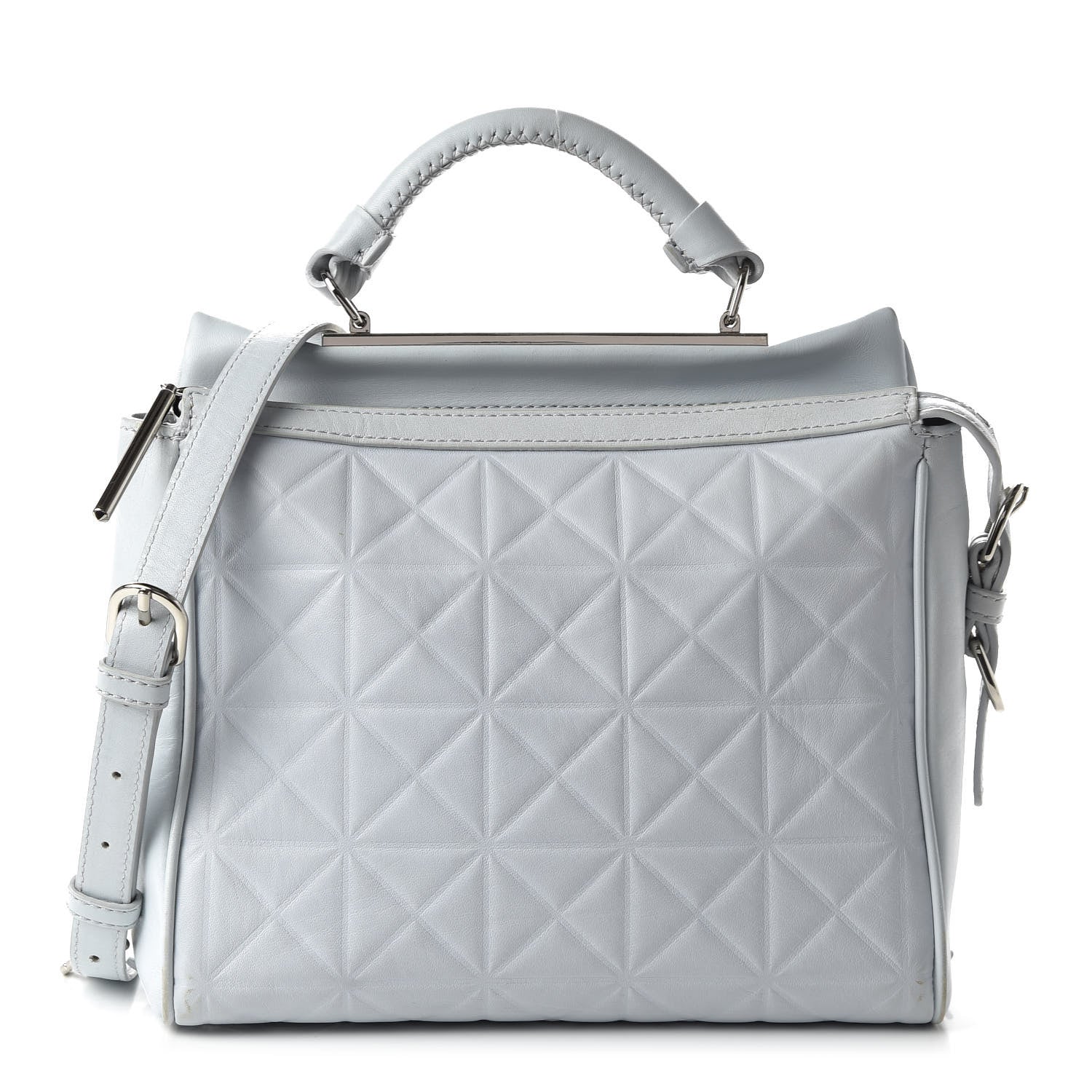 3.1 Phillip Lim Calfskin Quilted Small Ryder Satchel Glacier 1 of 9