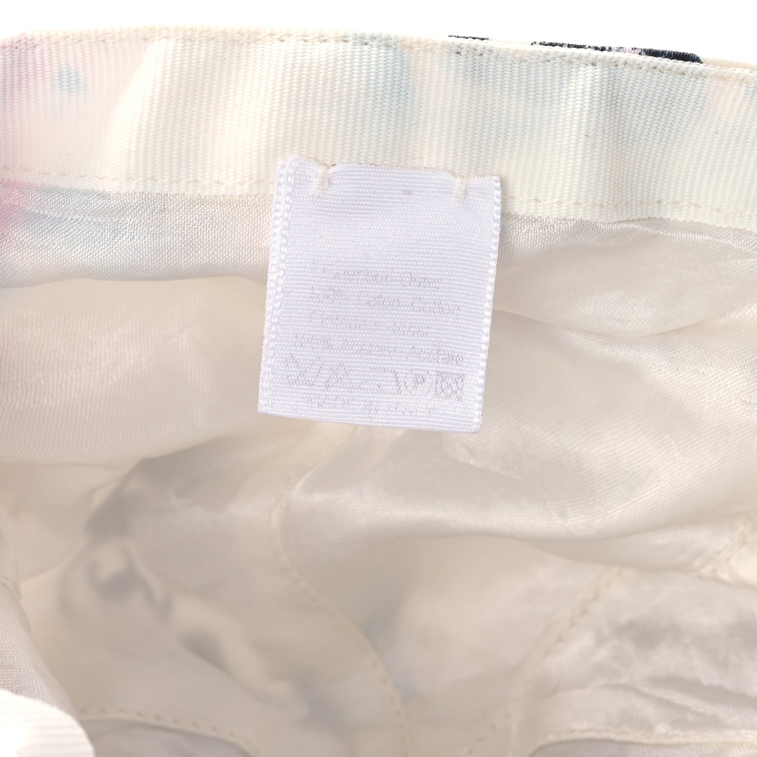 Chanel Canvas Printed Graffiti CC Cap Hat M Ivory Multicolor 9 of 9