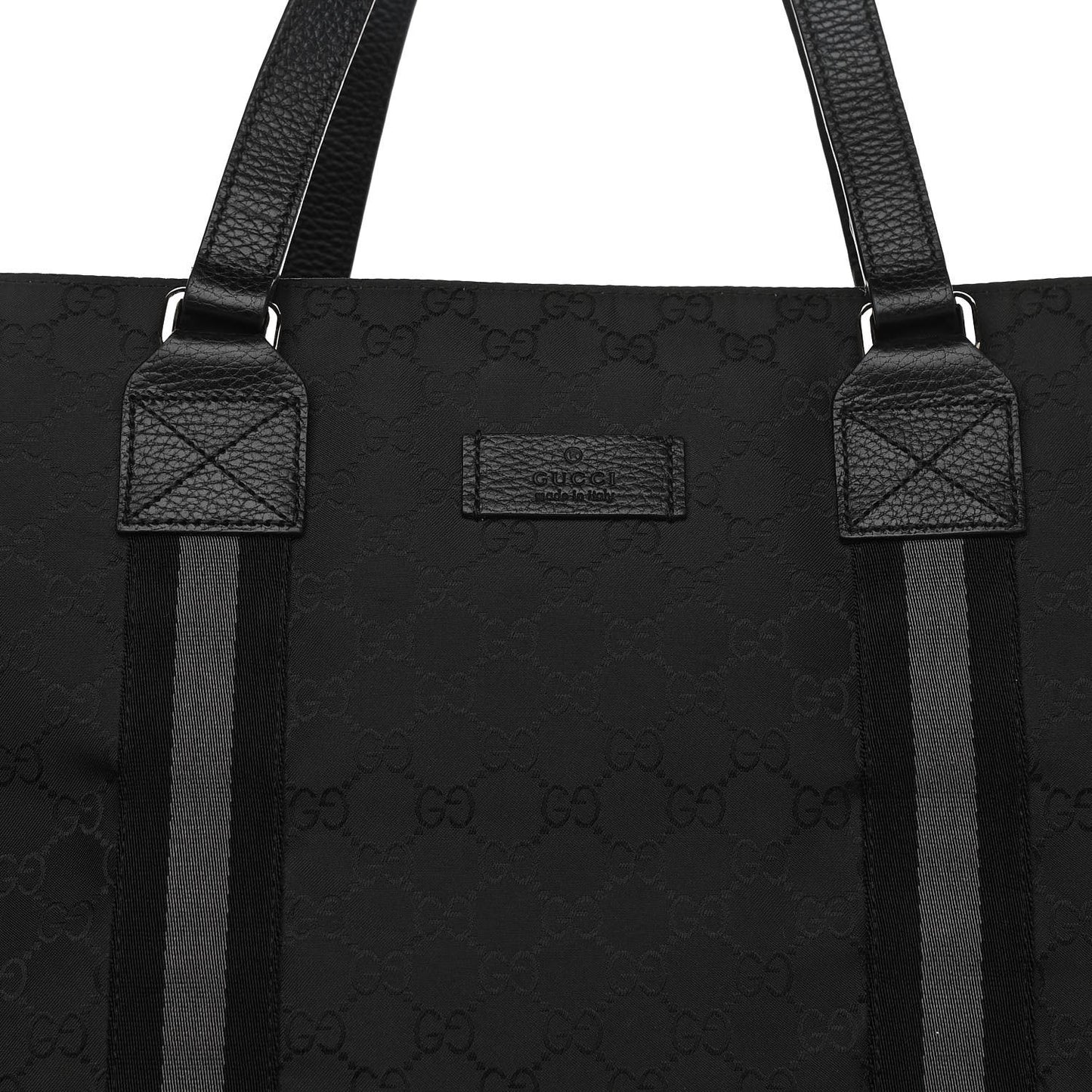 Nylon Monogram Tote Black