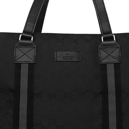 Gucci Nylon Monogram Tote Black 8 of 10