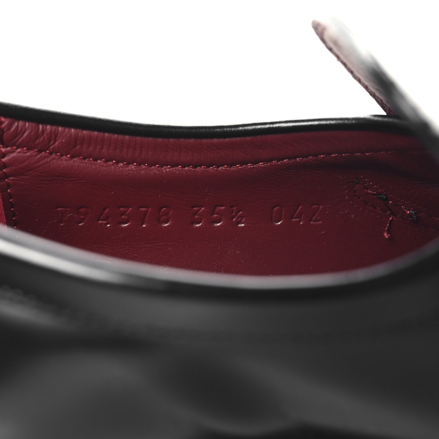 Cordovan Lux Horsebit Womens Lug Sole Loafers 35.5 Black