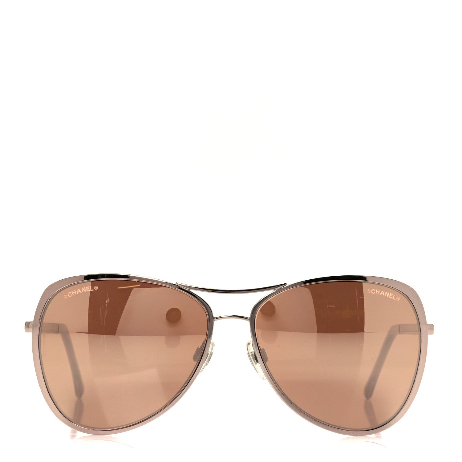 Chanel 18K Pilot Summer Sunglasses 4223 Pink Gold 2 of 8